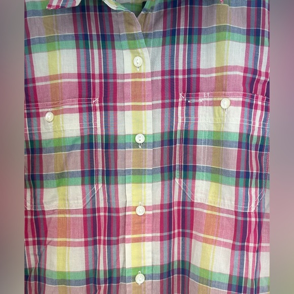 Ralph Lauren NWT men’s size large button down shirt colorful plaid - Picture 2 of 8